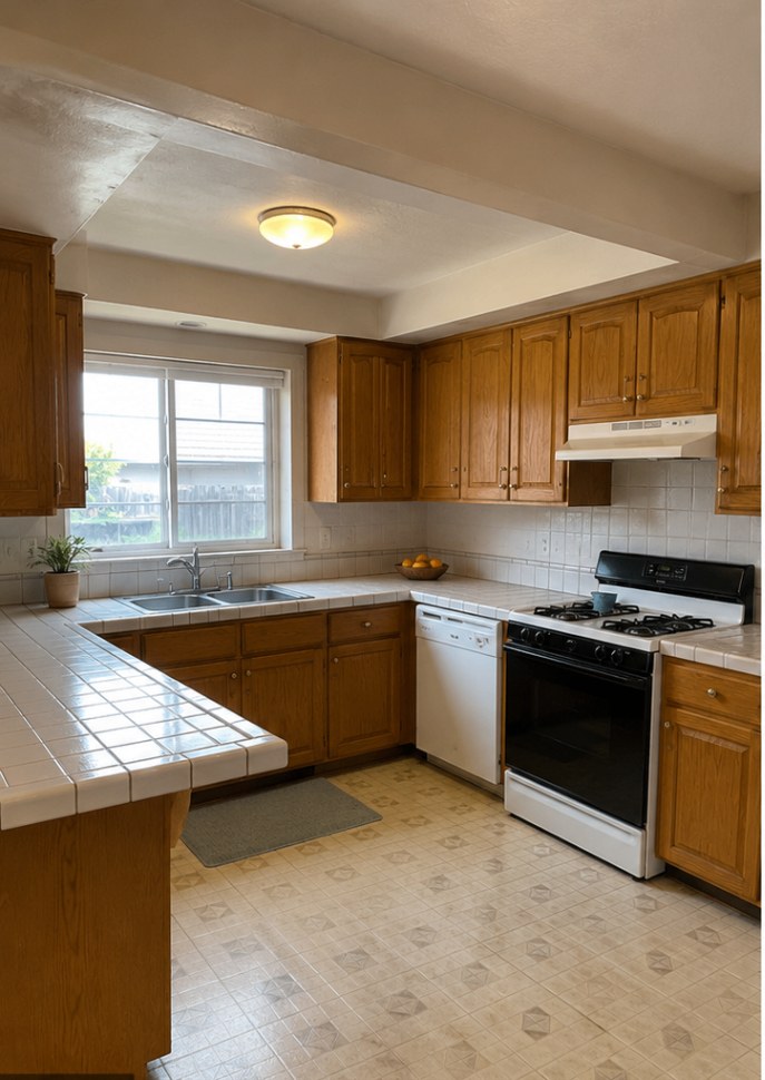 Kitchen — before